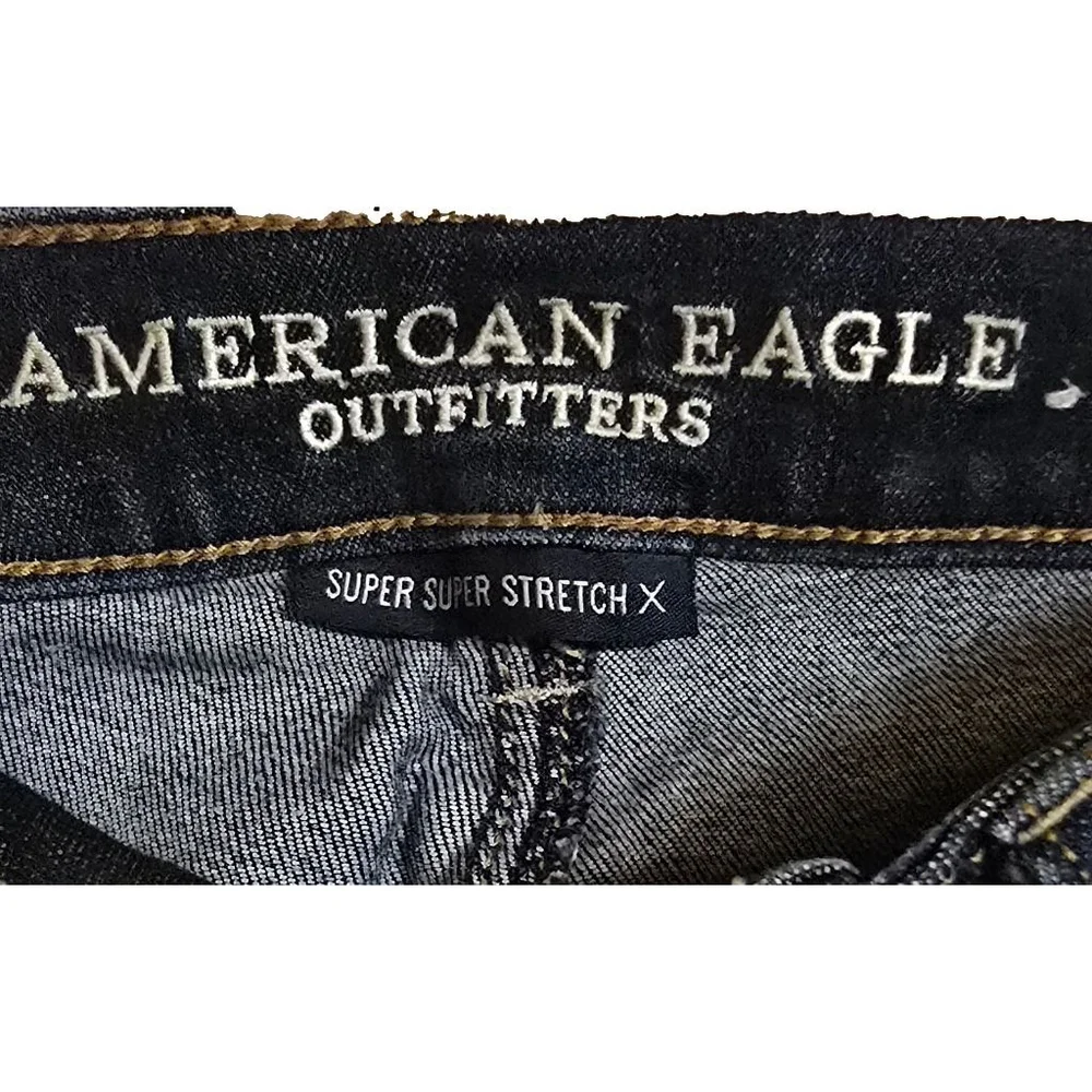Women's American Eagle Jeans 4 Short Hi-Rise Jegging Super Super Stretch X Star - Picture 5 of 10